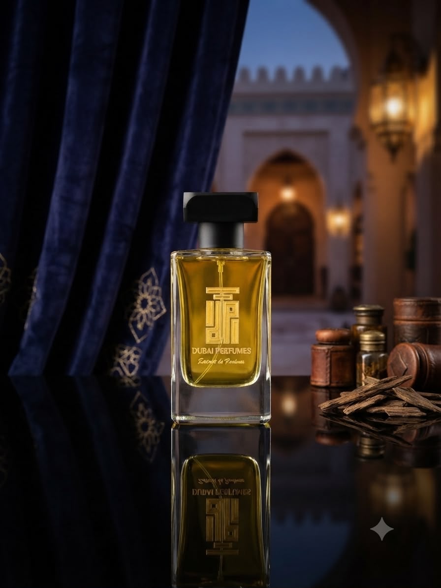Dubai Perfumes Flakon mit blauem Samt
